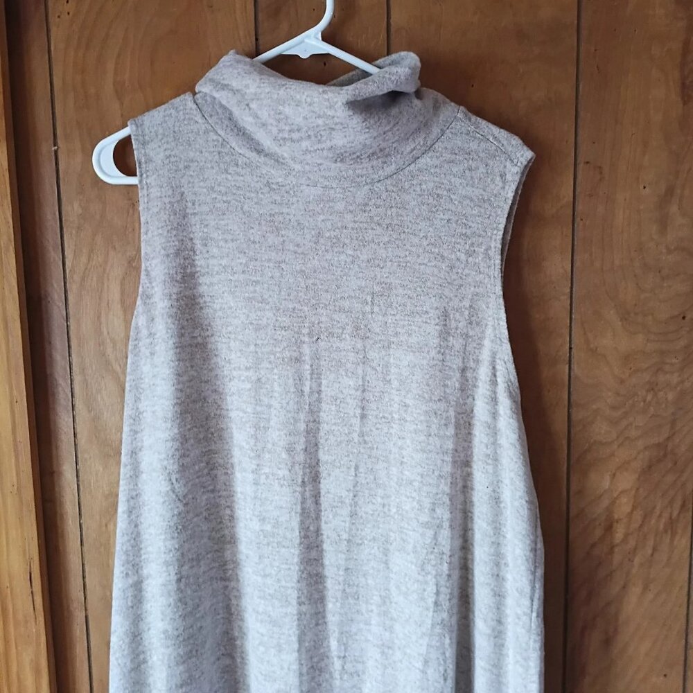 Dear Scarlett Sleeveless Maxi Dress XL brown Stretch Casual Minimalist - Picture 2 of 4